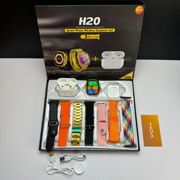 H20 Ultra Smartwatch 10-in-1 + Free Airpods