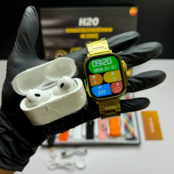 H20 Ultra Smartwatch 10-in-1 + Free Airpods