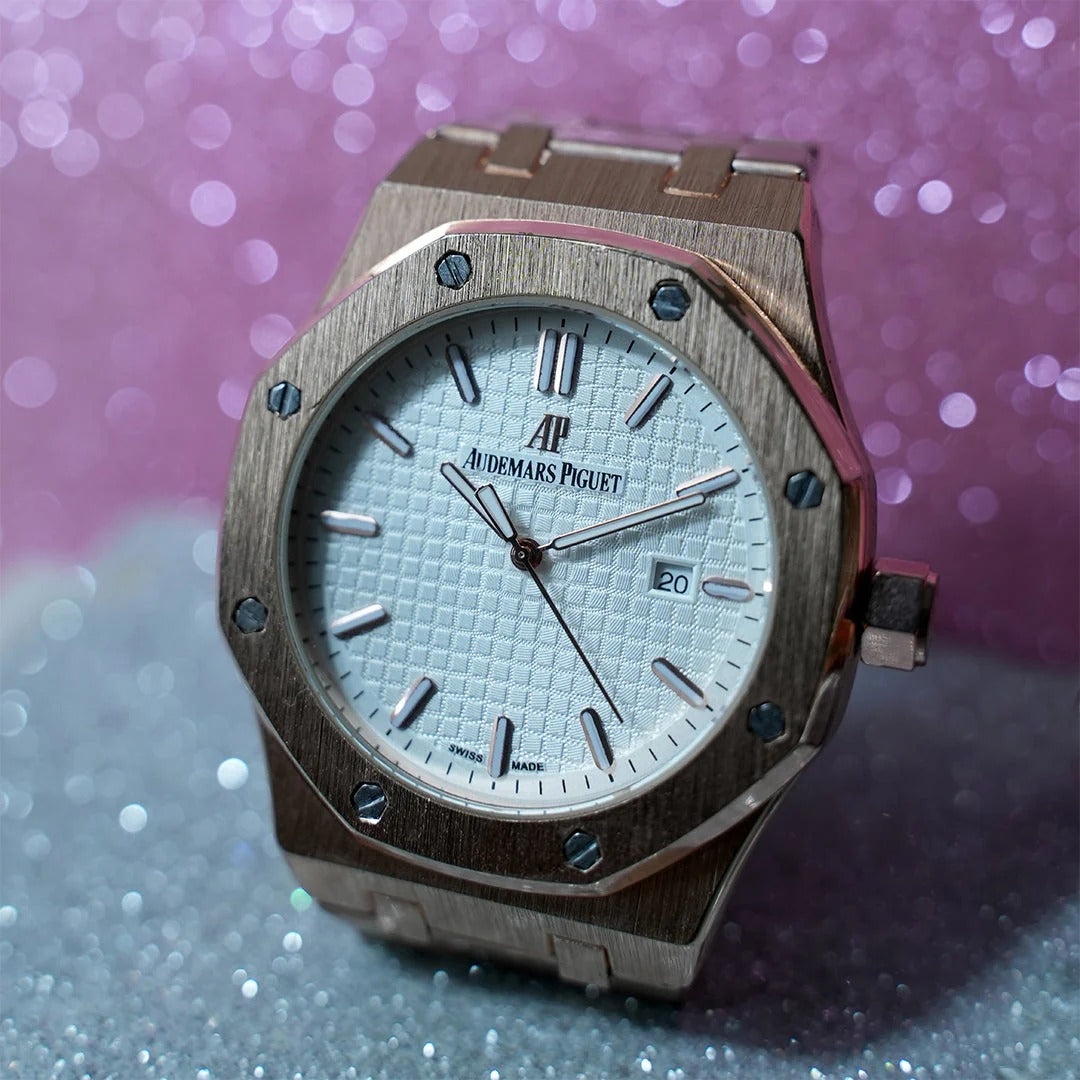 Copper color Audemars Piguet – Royal Oak – C-772  Date working Men's Wrist Watch