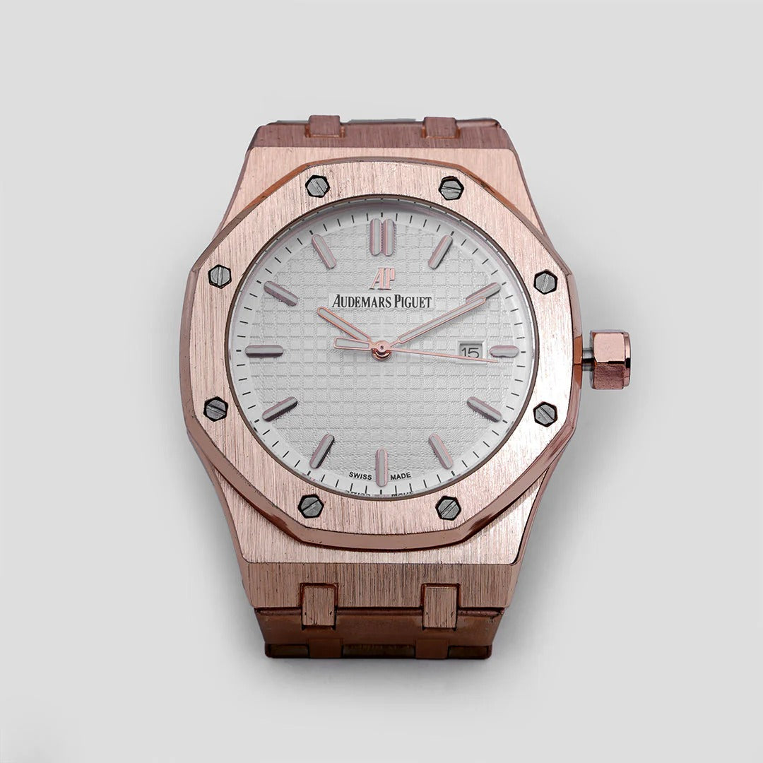 Copper color Audemars Piguet – Royal Oak – C-772  Date working Men's Wrist Watch