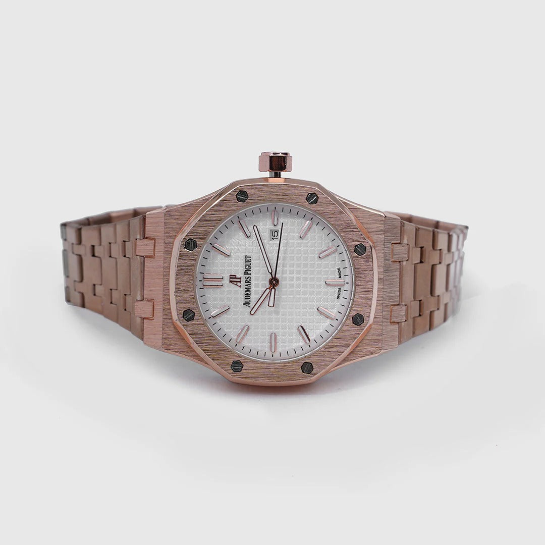 Copper color Audemars Piguet – Royal Oak – C-772  Date working Men's Wrist Watch