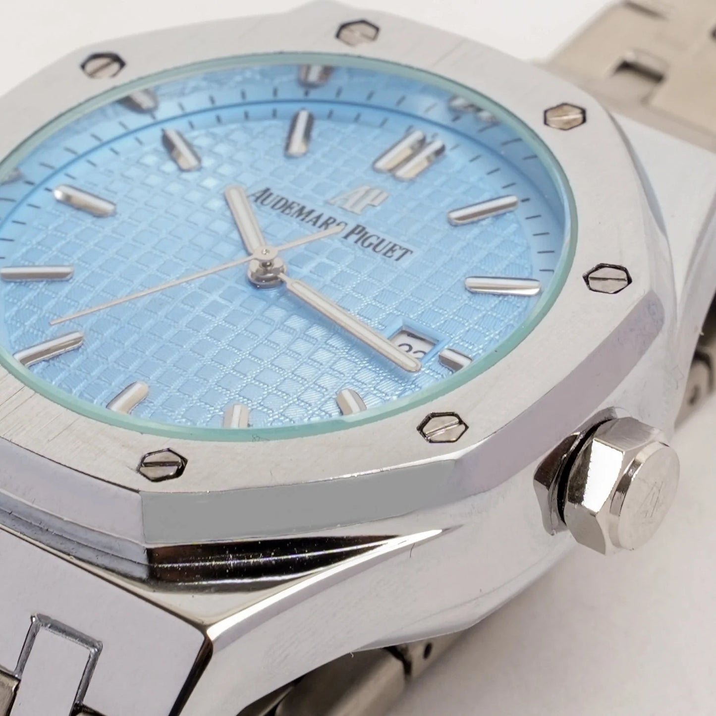 light blue Audemars Piguet – Royal Oak Date working Men's Wrist Watch